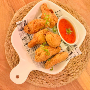 Frittierte Hähnchenflügel