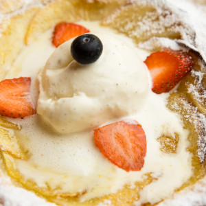 Apfeltörtchen mit Vanilleeis (15 Minuten)